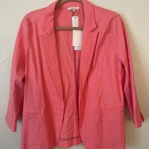 NWT Coral Linen Women’s Blazer